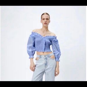 Zara off the shoulder top